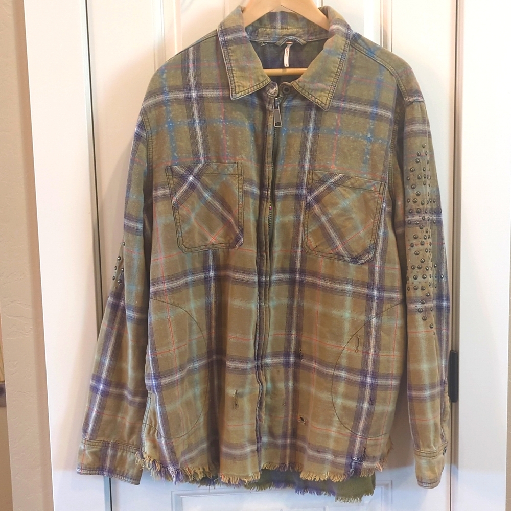 Free People deconstructed jacket NWOT